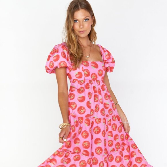 NEW WITH TAGS - Show Me Your Mumu Spicy Tomato Maxi Dress - Picture 1 of 9